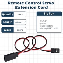 Mirror32 15 Parça Servo Uzatma Kablosu Servo Uzatma Erkek - Dişi Kablo (11,8 Inç) (Yurt Dışından)