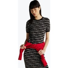 Tommy Hilfiger Tjw Scrıpt Aop Sweater Dress