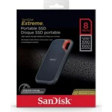 Sandisk Extreme 8tb 1050MB/SN USB 3.2 Nesil 2 Taşınabilir SSD SDSSDE61-8T00-G25