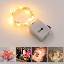 Netavantaj Mini Peri LED 1.5 M Kendinden Pilli Gün Işığı Yanıp Sönme Animasyon Fonksiyonlu