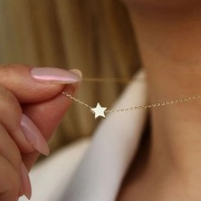 Aurrari Gold Minimal Yıldızlı Kolye
