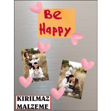 Cozley Magnet - Buzdolabı Magneti - Buzdolabı Süsü - 6’lı Kalpli Magnet - Sevgililer Günü si