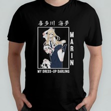 Pixxa My Dress Up Darling Anime Manga %100 Pamuklu Bisiklet Yaka T-Shirt Model 3