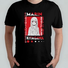 Pixxa My Dress Up Darling Anime Manga %100 Pamuklu Bisiklet Yaka T-Shirt Model 8