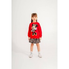Kids Leoparlı Etekli Bluz