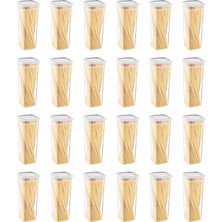 Smartware 24'lü Set Skali Kare Saklama Kabı Beyaz 2140 ml