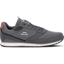 Slazenger INVICIBLE Erkek Sneaker Koşu & Yürüyüş Ayakkabısı Koyu Gri
