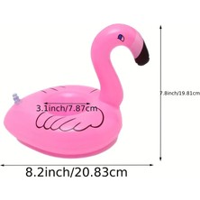 2 Adet Pembe Flamingo Şişme Bardak Simidi Içecek Tutacağı