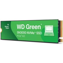 Wd Green 2tb SN3000 WDS200T4G0E 5000MB/S Pcıe Gen4 X4 Nvme 2280 M.2 SSD