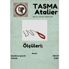 Tasma Atalier Zincirli Köpek Gezdirme Aparatı 3mm-140cm