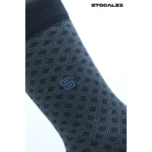 Stocalze Bambu Erkek Dikişsiz 6'lı Soket Çorap. Jakar Desenli Kutulu Parfümlü Erkek Çorap.