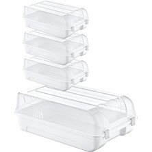 Smartware 4'lü Set Erkek Beyaz Ayakkabı Kutusu