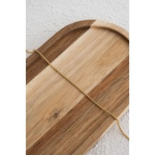 Byflorya Jewelry Çelik Kutu Kare Zincir Halhal Denizde Günlük Kullanıma Uygun Kararmaz Ince Box Zincir 1mm 22CM+4CM