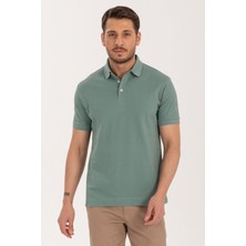 Closus Mint Polo Yaka Regular Fit T-Shirt