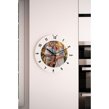 Kişiye Özel Fotoğraflı Metal Duvar Saati