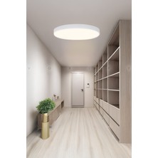 Voxify 24W Büyük Boy Tavana Sıfır LED Plofonyer Avize Armatür Banyo Tuvalet Balkon Lambası Armatürü Beyaz Işık