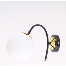 Yoyo Siyah Gold Beyaz Camlı Aplik
