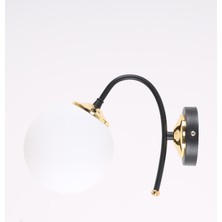 Yoyo Siyah Gold Beyaz Camlı Aplik