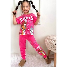 Kıpırık Baby Kız Çocuk Desenli Kısa Kollu Pijama Takımı