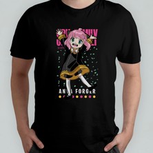 Pixxa Spy x Family Anya  %100 Pamuklu Bisiklet Yaka T-Shirt Model 1