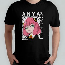 Pixxa Spy x Family Anya  %100 Pamuklu Bisiklet Yaka T-Shirt Model 2