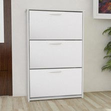 Modilayn Duser Kapaklı Ayakkabılık Dolabı Üç Kapaklı Ayakkabı Dolabı