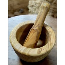F&swoodart  Zeytin Ağacı Doğal Ahşap Havan 11 x  8 cm - El Yapımı