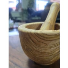 F&swoodart  Zeytin Ağacı Doğal Ahşap Havan 11 x  8 cm - El Yapımı