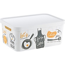 Smartware Stafi Desenli Çok Amaçlı Kapaklı Kutu 4,5 Lt