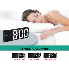Art Nest  LED Ekran USB Güç Dijital Aynalı Masa Saati
