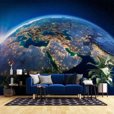 Uzaydan Dünya Görünüm Duvar Kağıdı