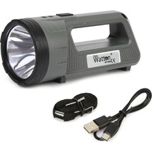 Watton Güçlü Şarjlı Fener Masa Lambası Watton WT-603