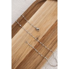 Çelik Dudak Bel Zinciri Denizde Günlük Kullanıma Uygun Ince Singapur Kararmaz Zincir 60-75CM 2mm