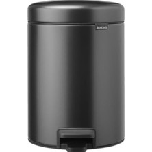Brabantia Çöp Kutusu 5 Litre Newicon Pedallı Confident Grey 233463