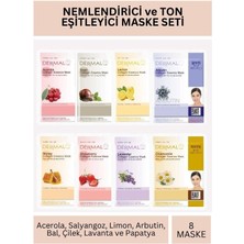 Dermal Nemlendirici ve Ton Eşitleyici Kolajen Maske Seti 23 gr  x 8ADET
