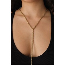 Çelik Küçük Burgu Vücut Zinciri 3mm Denizde Yazın Günlük Kullanıma Uygun Kararmaz 60,25,60+15CM