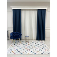 Brillant Krem-Gri Renk Kabartmalı Görünüm Lateks Deri Taban Halı