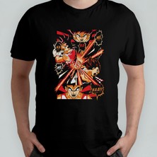 Pixxa Dragon Ball Goku %100 Pamuklu Bisiklet Yaka T-Shirt Model 7