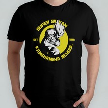 Pixxa Dragon Ball Goku %100 Pamuklu Bisiklet Yaka T-Shirt Model 11