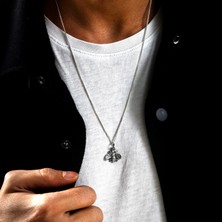 Ebrar Silver Gümüş Arı Kolye 925 Ayar Gümüş Arı Figürlü Küçük Boy Unisex Kolye