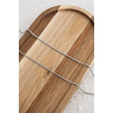 Çelik Kutu Kare Bel Zinciri Denizde Günlük Kullanıma Uygun Ince Box Zincir Kararmaz 60-75CM 1mm