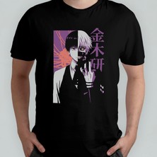 Pixxa Tokyo Ghoul %100 Pamuklu Bisiklet Yaka T-Shirt Model 5