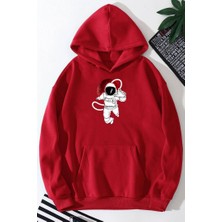 Only Trendwear Unisex Astronot Baskılı Sweatshirt