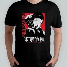 Pixxa Tokyo Ghoul %100 Pamuklu Bisiklet Yaka T-Shirt Model 10