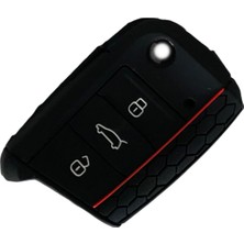 Volkswagen Seat Skoda Polo Tiguan Golf 7 Silikon Anahtar Kılıfı