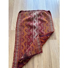 DesignEv 49 x 79  cm  Küçük Renkli Vintage Kilim, El Dokuma Anadolu Kilim, Dekoratif Mini Kilim, Harika Ev si
