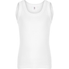 Erdem Beyaz Geniş Askılı Kız Çocuğu Atlet 4050