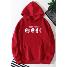 Only Trendwear Unisex Moon Phases Baskılı Sweatshirt
