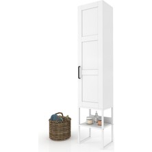 Dekorex BNY131 Beyaz Metal Ayaklı Banyo Dolabı