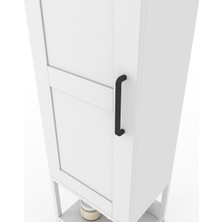 Dekorex BNY131 Beyaz Metal Ayaklı Banyo Dolabı